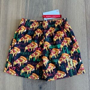 Baseball Lifestyle 101 - Pizza Youth Shorts - Size YS- NEW WITH TAGS